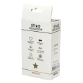 Star Collection - Purple Silicone Anal Plug M - Light Blue Stone