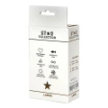 Star Collection - Black Silicone Anal Plug L - Pink Stone