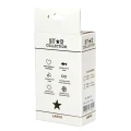 Star Collection - Black Silicone Anal Plug L - Light Blue Stone