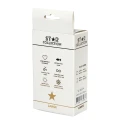 Star Collection - Black Silicone Anal Plug L- Purple Stone