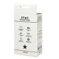 Star Collection - Pink Silicone Anal Plug L - Clear Stone