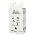 Star Collection - Purple Silicone Anal Plug L - Clear Stone