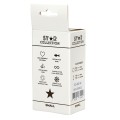 Star Collection - Silver Metal Anal Plug S - Light Pink Stone