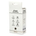 Star Collection - Silver Metal Anal Plug M - Clear Stone
