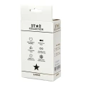 Star Collection - Silver Metal Anal Plug L - Light Blue Stone