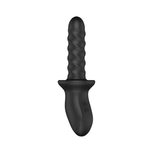Masażer analny Ascend Thrusting & Rotating Massager Black Nexus