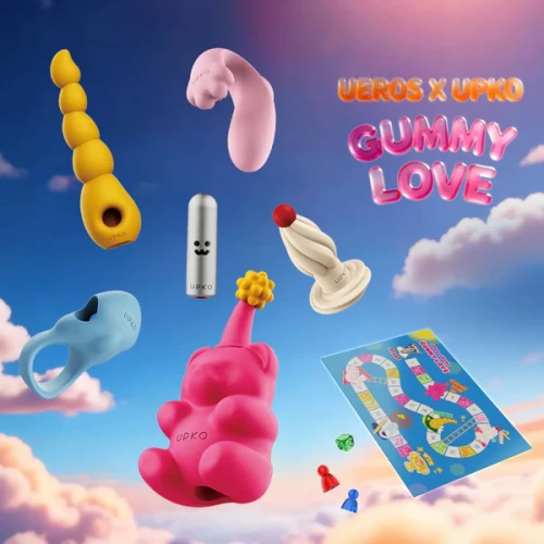Zestaw dla par z grą planszową Gummy Love Gift Set UPKO*UEROS
