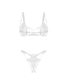 Luise Sublim White komplet 2-częściowy otwarty L/XL
