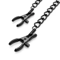 Bedroom Fantasies - Nipple Clamps with Chain Black