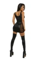 GLOSSY GABRIELA, dress, wetlook, black, S