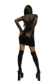 GLOSSY DAYANA, dress, wetlook, black, XL