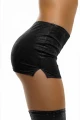 GLOSSY LUCIANA, skirt, wetlook, black, XL