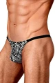 Sexy men's thong with zebra print S/M
