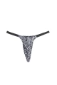 Sexy men's thong with zebra print S/M