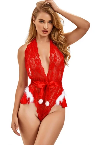 Lace Santa Bodysuit